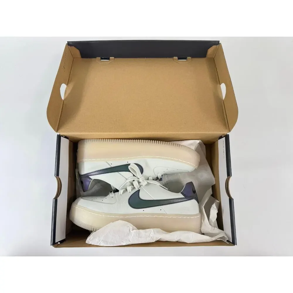 Nike Air Force 1 Sage Low LX AR5409-003 Women’s 8 Spruce Aura White Iridescent - Picture 9 of 10